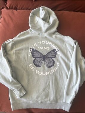 Vans Hoodie in Pale Sage Green